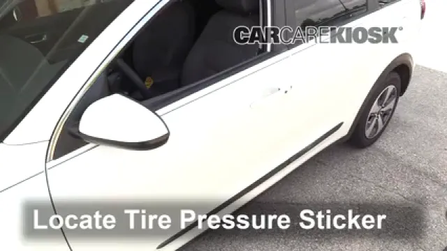 2017 Kia Niro LX 1.6L 4 Cyl. Neumáticos y ruedas Controlar presión de neumáticos